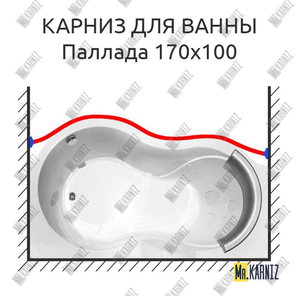Карниз для ванны Radomir Паллада Передний борт 170х100 Усиленный 20 мм MrKARNIZ Карниз для ванны Radomir Паллада Передний борт 170х100 Усиленный 20 мм MrKARNIZ