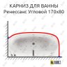 Карниз для ванны Aquatika Ренессанс Угловой 170х80 Усиленный 20 мм MrKARNIZ фото 1