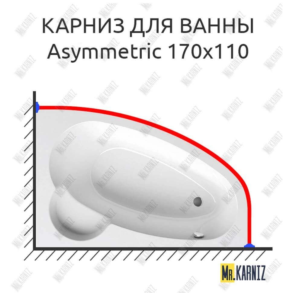 Карниз для ванны Ravak Asymmetric 170х110 Усиленный 20 мм MrKARNIZ