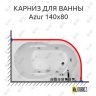 Карниз для ванны Royal Bath AZUR 140 Усиленный 20 мм MrKARNIZ фото 1