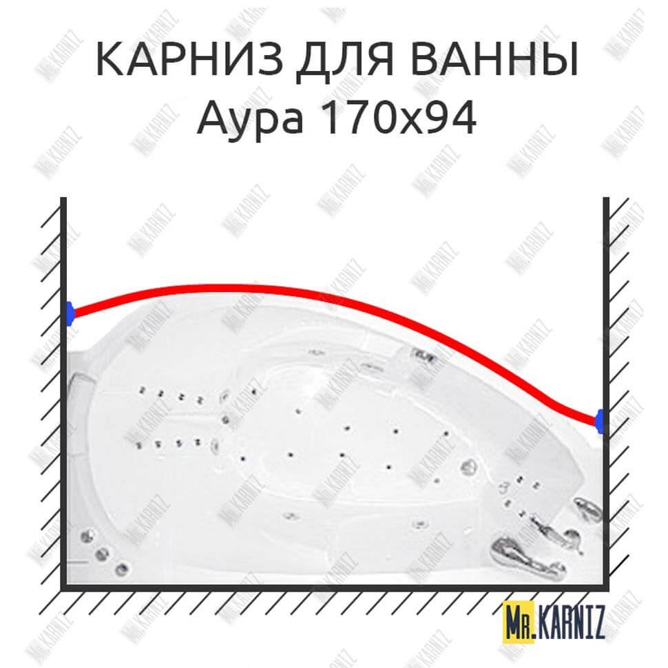Карниз для ванны Цвет и стиль Аура Передний борт 170х94 Усиленный 20 мм MrKARNIZ Карниз для ванны Цвет и стиль Аура Передний борт 170х94 Усиленный 20 мм MrKARNIZ