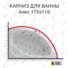 Карниз для ванны Aquatek Аякс 170х110 Усиленный 20 мм MrKARNIZ фото 1