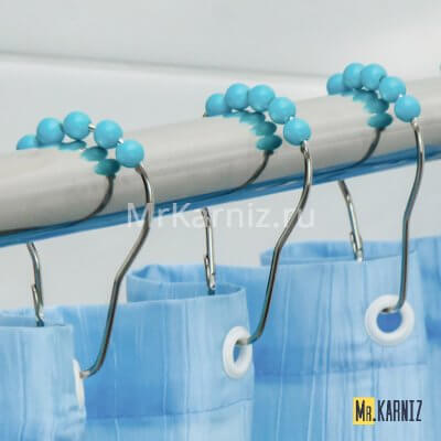 Кольца для штор Piercing Бирюзовый 12 шт.